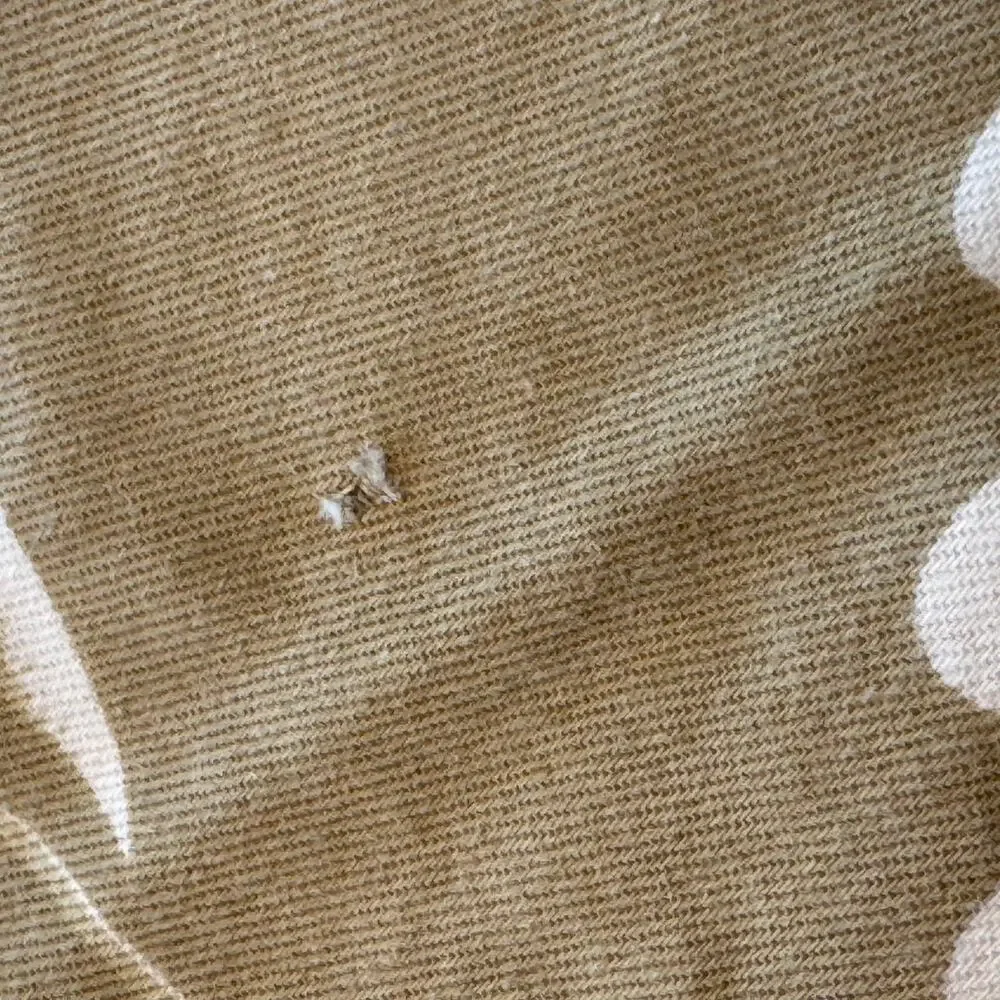 Casa Cristina Cotton Tablecloth Leaves Diamonds Tan White 66x48